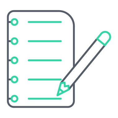 Kontrol listesi. Web simgesi basit illüstrasyon