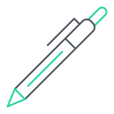 Kalem. Web simgesi basit illüstrasyon