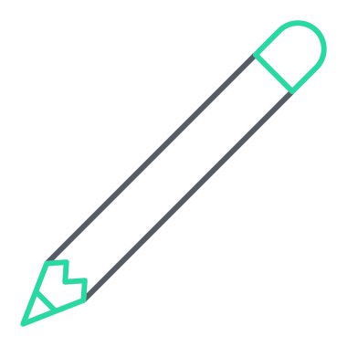 Kalem. Web simgesi basit illüstrasyon