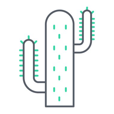 Kaktüs simgesinin vektör illüstrasyonu