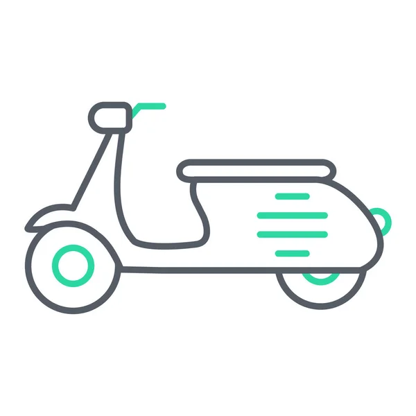 Scooter Icon Outline Illustration Delivery Vector Icons Web — Stock Vector