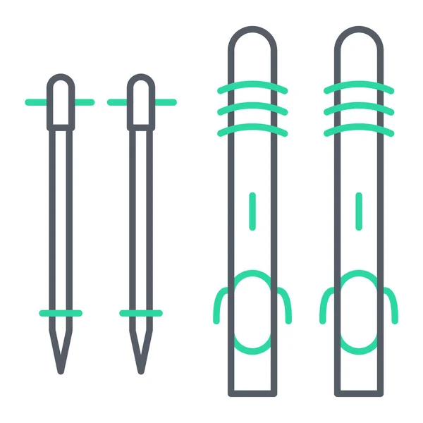 Line Rope Icon Vector Illustration — ストックベクタ