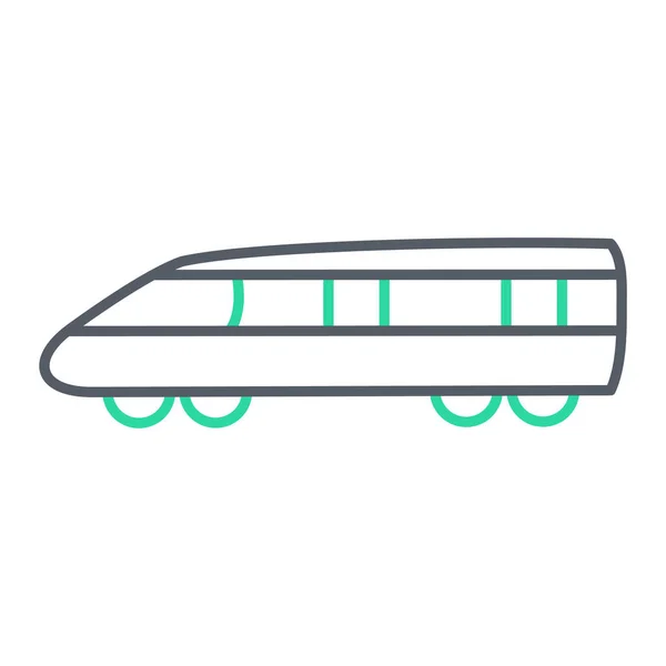 Trein Pictogram Vector Illustratie — Stockvector