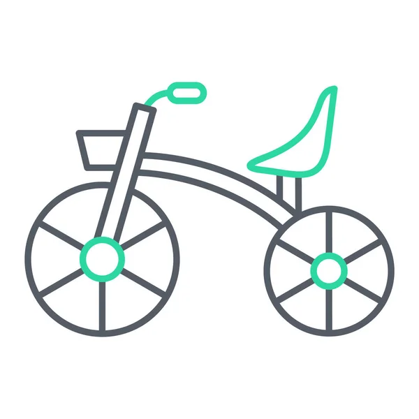 Значок Велосипеда Контур Велосипеда Векторні Ілюстрації Символ — стоковий вектор
