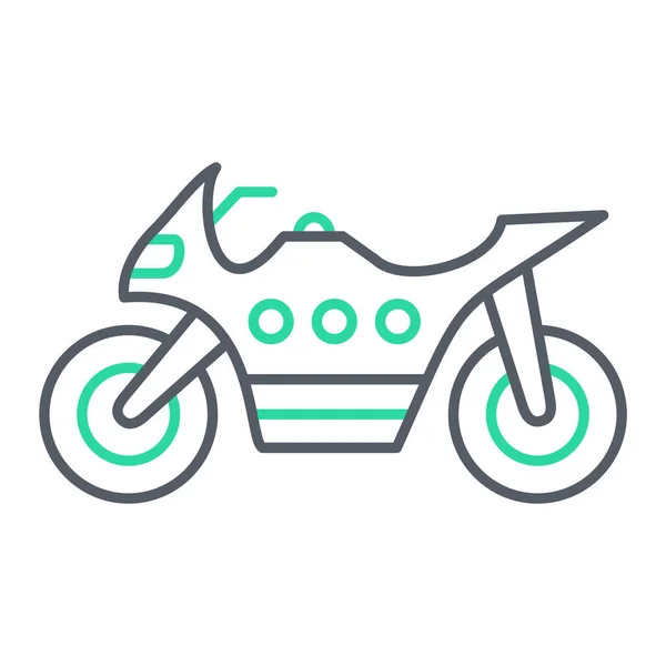 Motorcycle Icon Vector Illustration — Stock Vector