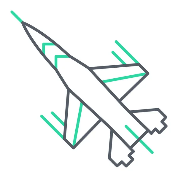 Ilustração Vetor Ícone Avião —  Vetores de Stock