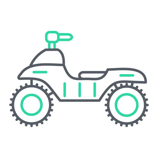 Motocicleta Icono Web Ilustración Simple — Vector de stock