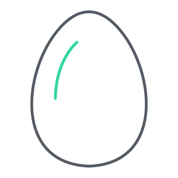Uovo Icona Vettoriale Illustrazione — Vettoriale Stock