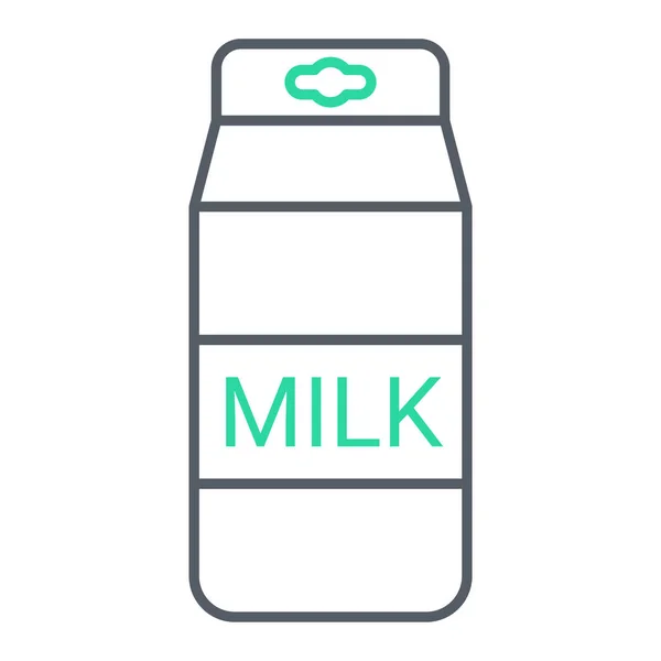 Milk Bottle Icon Outline Illustration Beer Vector Symbol Web — Vector de stock