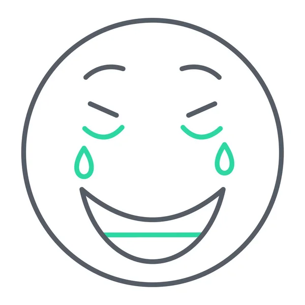 Icono Emoticono Cara Ilustración Vectorial — Vector de stock