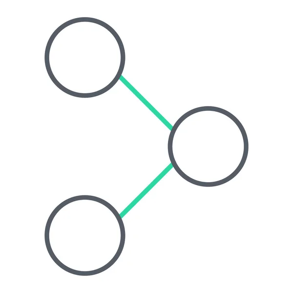 Icône Vectorielle Connexion Réseau — Image vectorielle