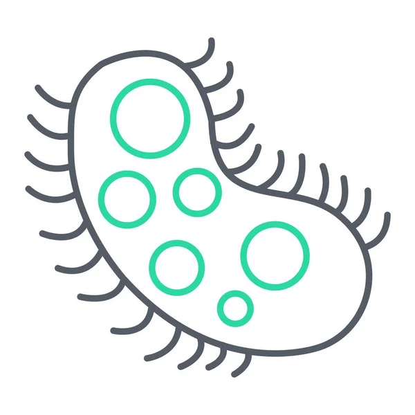 Bakterie Webová Ikona Jednoduchá Ilustrace — Stockový vektor