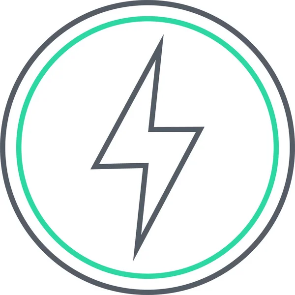 Lightning Symbol Vektor Illustration — Stockvektor