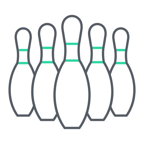 Illustration Vectorielle Icône Boule Bowling — Image vectorielle