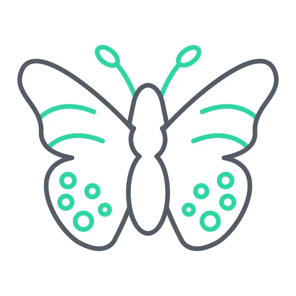 Motýlí Ikona Vektorové Ilustrace Design — Stockový vektor