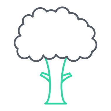 ağaç simgesi vektör illüstrasyonu