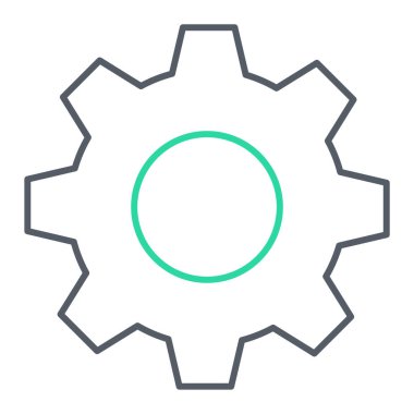 Teçhizat Web simgesi basit illüstrasyon