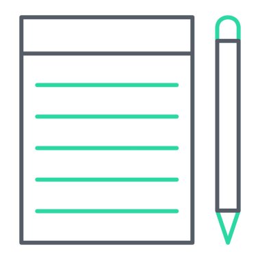 Belge. Web simgesi basit illüstrasyon