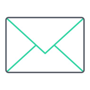 E- posta simgesi vektör illüstrasyonu