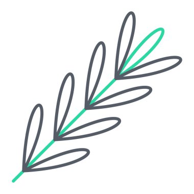 Yeşil yaprakların vektör illüstrasyonu