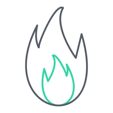 ateş alevi simgesi vektör illüstrasyon tasarımı