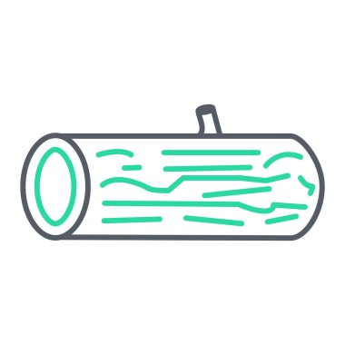 Yeşil ve beyaz çizgi ikonunun vektör çizimi. organik gıda, ağ ve mobil tasarım için uygun.