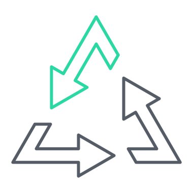 Ekonomi simgesinin vektör illüstrasyonu