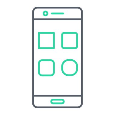 akıllı telefon simgesi vektör illüstrasyonu