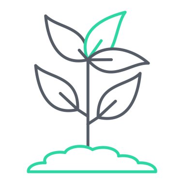 bitki simgesi vektör illüstrasyonu