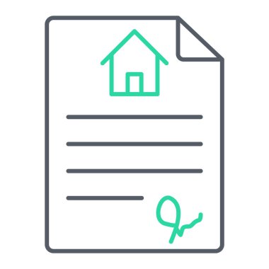 Emlakçı simgesi vektör illüstrasyonu