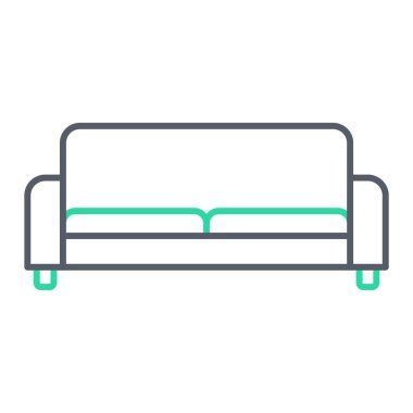 kanepe ikonu vektör illüstrasyonu