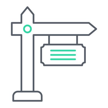 işaret simgesinin vektör illüstrasyonu