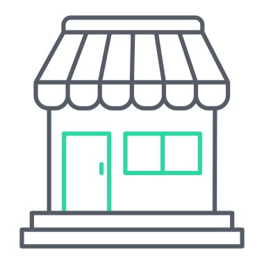 Dükkan. Web simgesi basit illüstrasyon