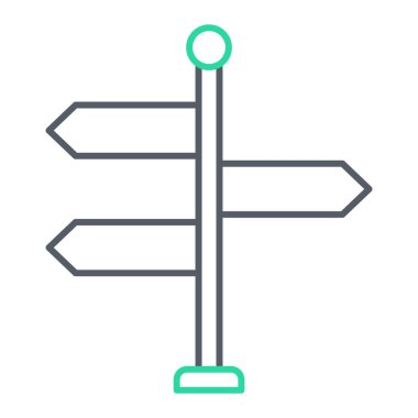 İşaret levhası Web simgesi basit illüstrasyon