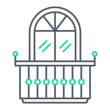 kapı simgesi vektör illüstrasyonu