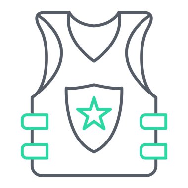 Zırh simge vektör çizim