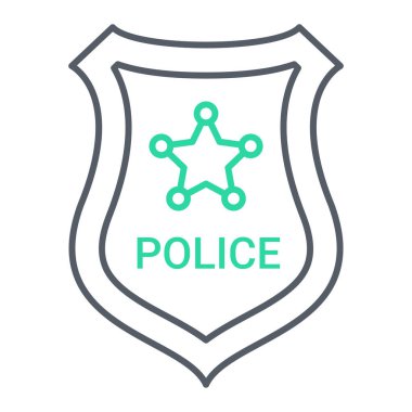 kalkan ikon vektör illüstrasyonu