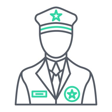 Polis simge vektör çizim