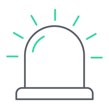 Alarm çanı simgesi, vektör çizimi