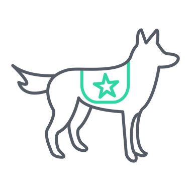 köpek simgesi vektörü web ve mobil uygulama tasarımı için beyaz arkaplanda izole edildi, kedi logosu konsepti