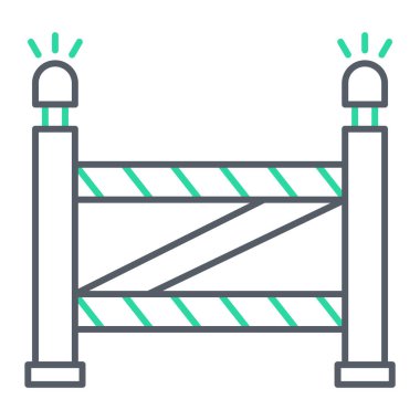 bariyer simgesi vektör illüstrasyonu