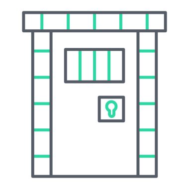 Hapishane simge vektör çizim