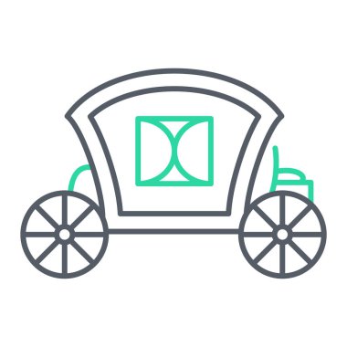 Taşıyıcı araba ikonu. özet çizimi 