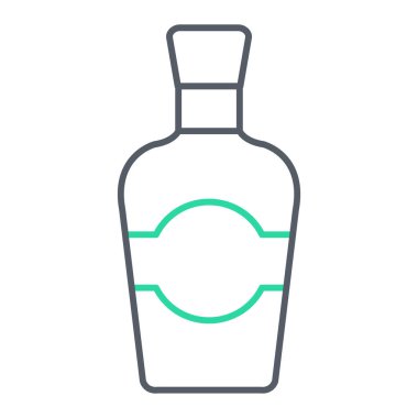 Web ve mobil uygulama tasarımınız için beyaz arkaplanda izole edilmiş şişe simgesi vektörü, bira logosu konsepti