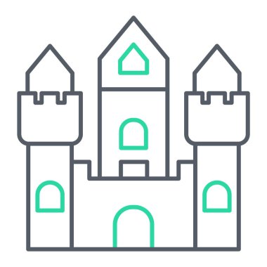 kale ikonu vektör illüstrasyonu