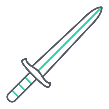 Kılıç simgesi. vektör illüstrasyonu