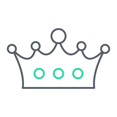 taç simgesi vektör illüstrasyonu