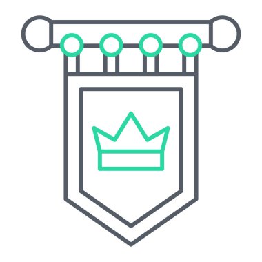 taç simgesi vektör illüstrasyonu