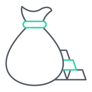 çanta simgesi vektör illüstrasyonu