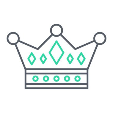 taç simgesi vektör illüstrasyonu